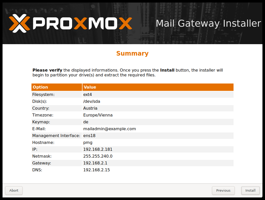 Instalación Mail Gateway en sitio o remoto