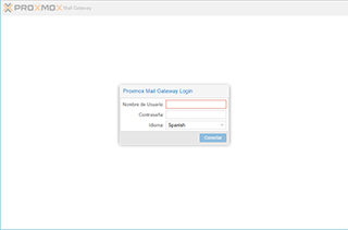 Iniciar sesión en Mail Gateway