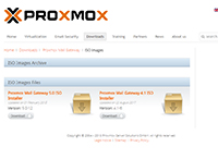 Descargar ISO de Proxmox MG